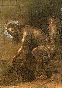 Diego de Carpio Christ gathering his clothes after the Flagellation oil painting on canvas